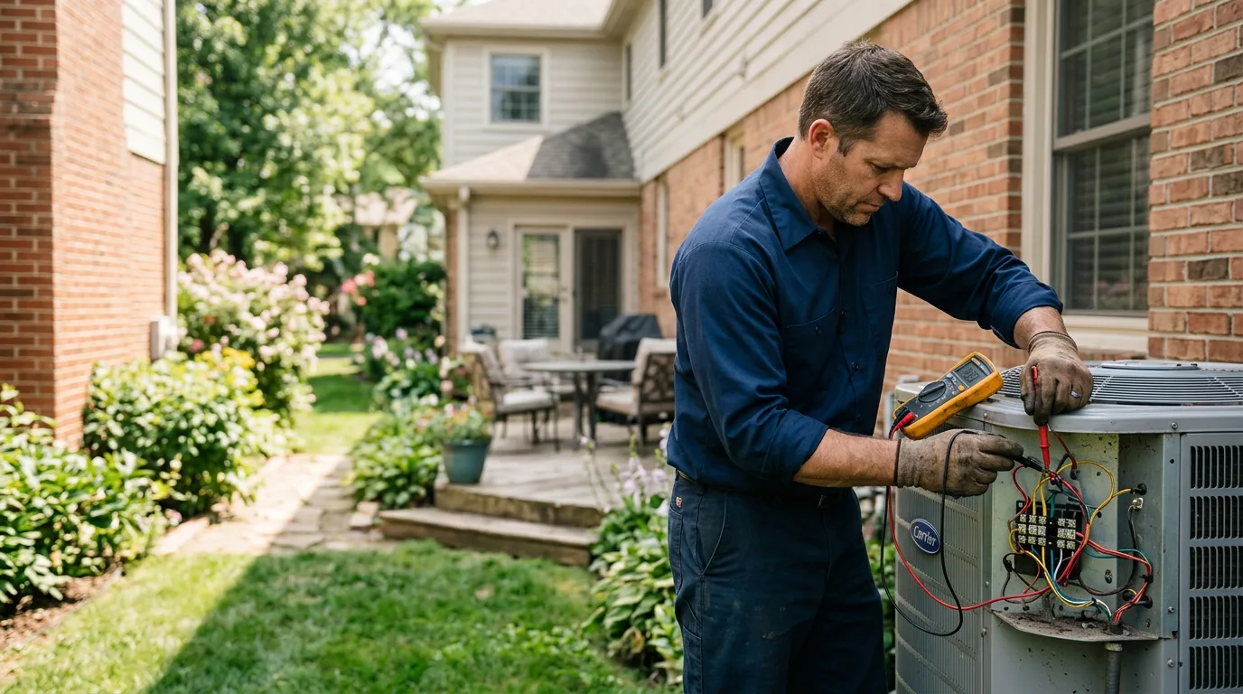 HVAC technician working near Cucumber, WV